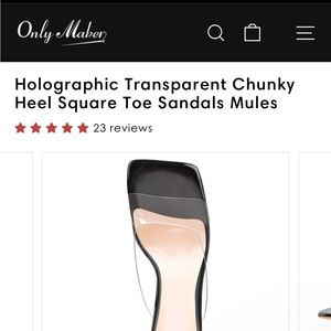 Only Maker Holographic Black Heel